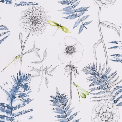 Обои Designers Guild Majolica Acanthus Indigo PDG1022/01
