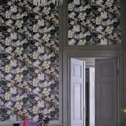 Обои Designers Guild Tulipa Stellata Delft Flower Charcoal PDG1033/01