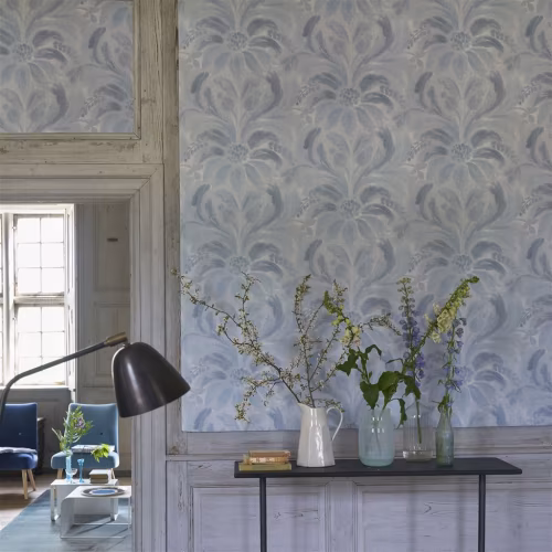 Обои Designers Guild Tulipa Stellata Angelique Damask Indigo PDG1036/05
