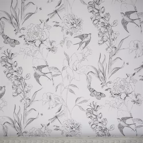 Обои Designers Guild Jardin Des Plantes Sibylla Garden Black And White PDG721/01