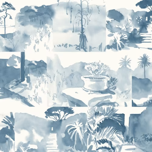 Панно Paint and Paper Library Tresco Abbey Gardens Blue Blood 0393AGBLUEB