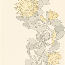 Обои Paint and Paper Library Tresco Protea Trail Clay 0393PTCLAYZ
