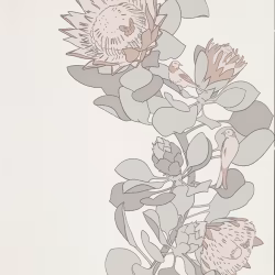 Обои Paint and Paper Library Tresco Protea Trail Salt 0393PTSALTZ