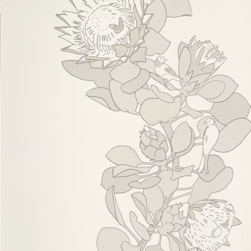 Обои Paint and Paper Library Tresco Protea Trail Slate 0393PTSLATE