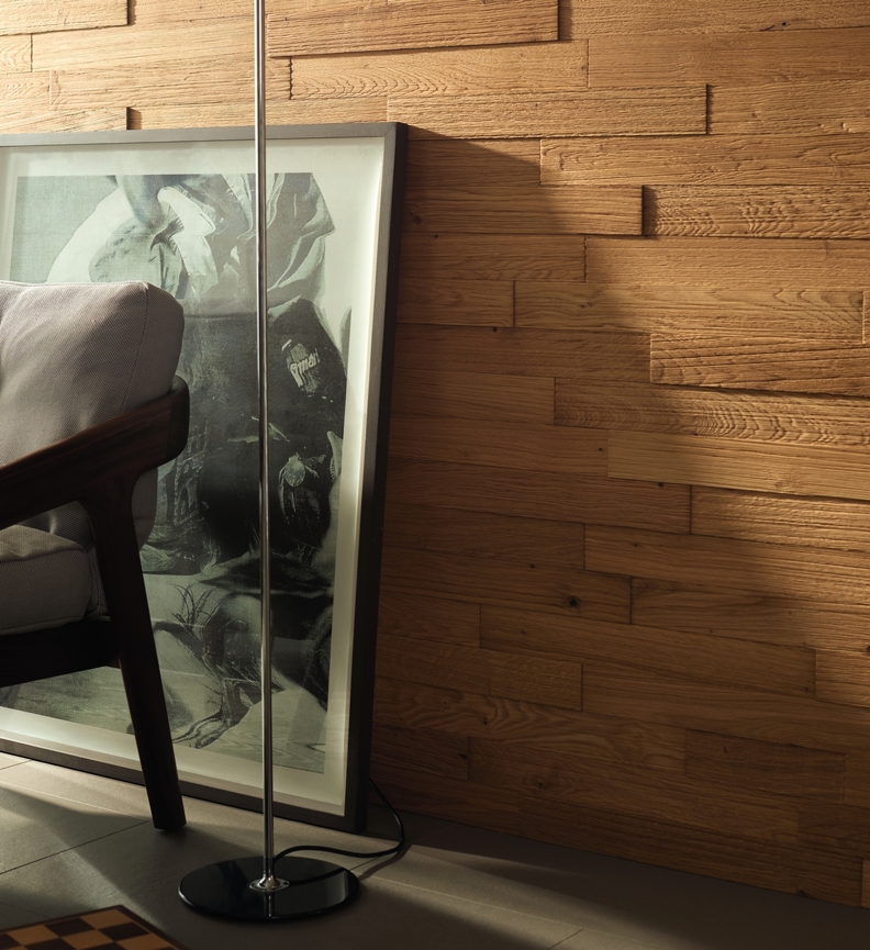 Деревянные стеновые панели Haro Wall Nevada 3D Дуб River 535 624 496×62×3,7-7,3 фото в интерьере Деревянные стеновые панели Haro Wall Nevada 3D Дуб River 535 624 496×62×3,7-7,3 фото в интерьере