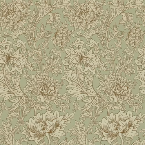 Обои Morris The Craftsman Chrysanthemum Toile 216458