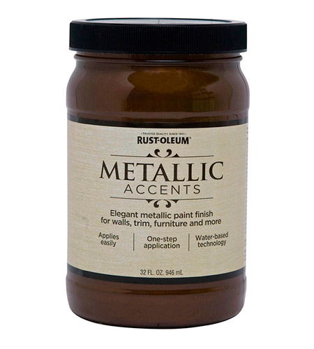 Краска Rust-Oleum Metallic Accents 253535 Классическая бронза Classic Bronze 0,946 л Краска Rust-Oleum Metallic Accents 253535 Классическая бронза Classic Bronze 0,946 л