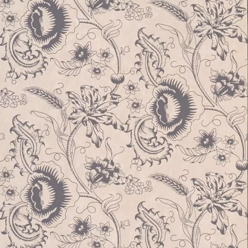 Обои Little Greene Archive Trails II Woodblock Mono 0291WOKNIGH