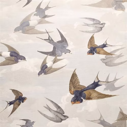 Обои John Derian Picture Book Chimney Swallows PJD6003/04