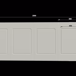 Стеновая панель под покраску Evrowood PL 01 2000×800×12