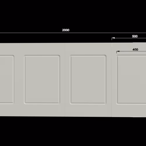 Стеновая панель под покраску Evrowood PL 01 2000×800×12