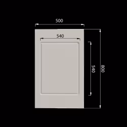 Стеновая панель под покраску Evrowood PL 01-500 800×500×12