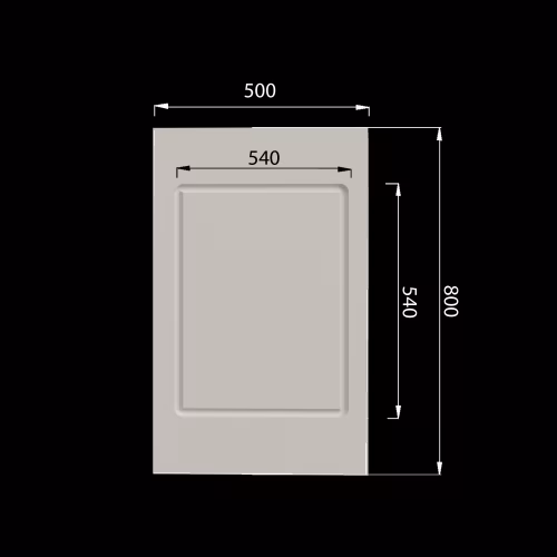 Стеновая панель под покраску Evrowood PL 01-500 800×500×12