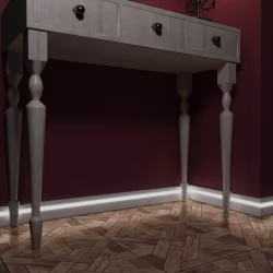 Плинтус МДФ под покраску Evrowood PN 021 Led с подсветкой 2000×70×16