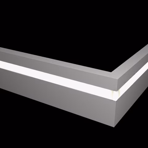 Плинтус МДФ под покраску Evrowood PN 021 Led с подсветкой 2000×70×16