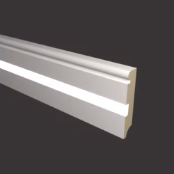 Плинтус МДФ под покраску Evrowood PN 030 Led с подсветкой 2000×80×16
