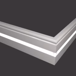 Плинтус МДФ под покраску Evrowood PN 030 Led с подсветкой 2000×80×16