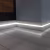 Плинтус МДФ под покраску Evrowood PN 050 Led с подсветкой 2000×80×12 фото в интерьере
