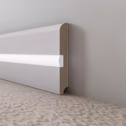 Плинтус МДФ под покраску Evrowood PN 050 Led с подсветкой 2000×80×12