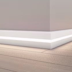 Плинтус МДФ под покраску Evrowood PN 050 Led с подсветкой 2000×80×12
