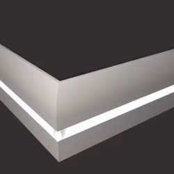 Плинтус МДФ под покраску Evrowood PN 080 Led с подсветкой 2000×95×16