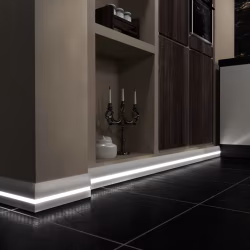 Плинтус МДФ под покраску Evrowood PN 080 Led с подсветкой 2000×95×16