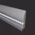 Плинтус МДФ под покраску Evrowood PN 080 Led с подсветкой 2000×95×16