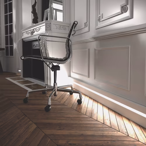 Плинтус МДФ под покраску Evrowood PN 101 Led с подсветкой 2000×100×16