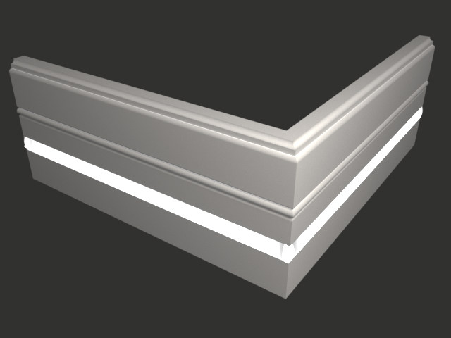 Плинтус МДФ под покраску Evrowood PN 120 Led с подсветкой 2000×110×16 Плинтус МДФ под покраску Evrowood PN 120 Led с подсветкой 2000×110×16