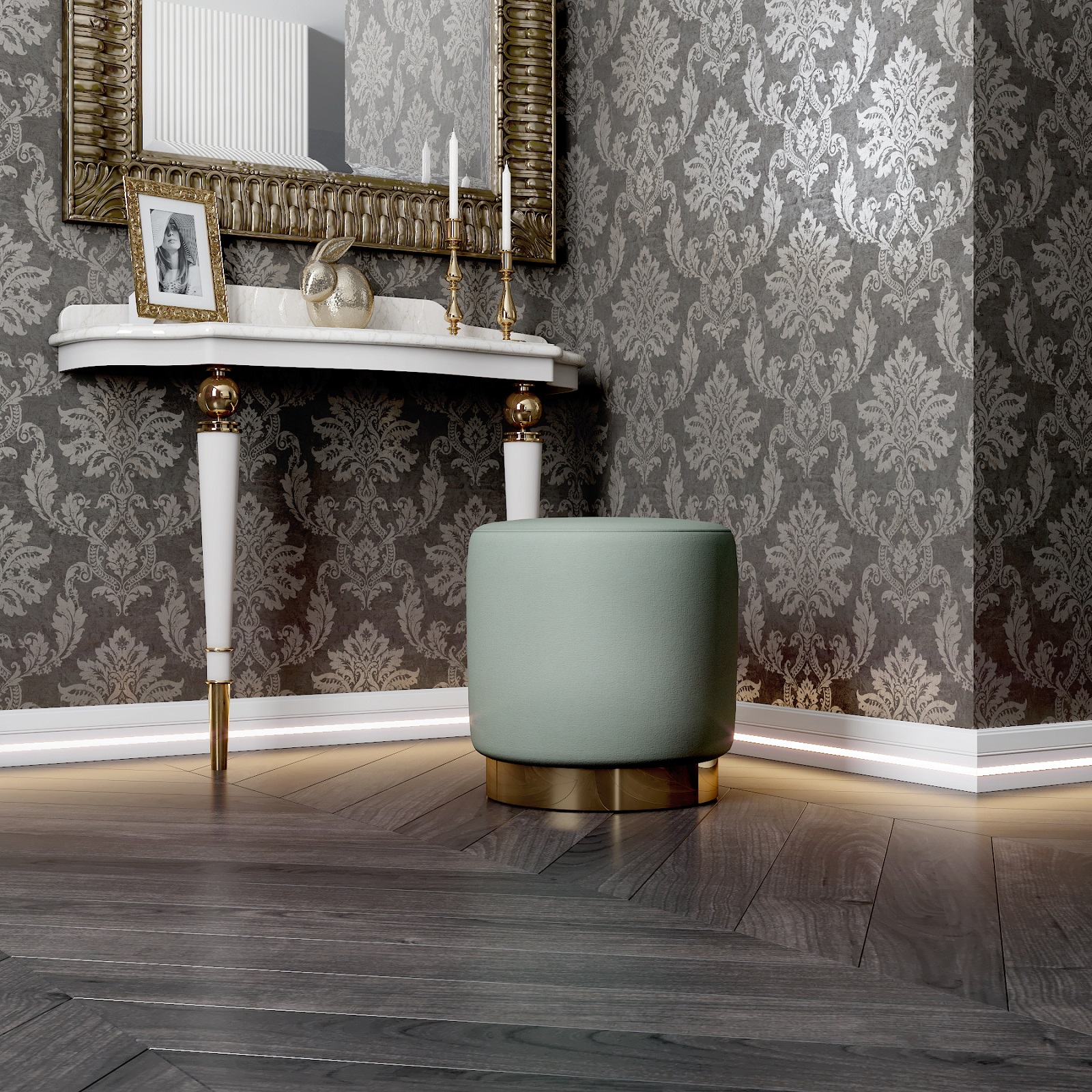 Плинтус МДФ под покраску Evrowood PN 120 Led с подсветкой 2000×110×16 фото в интерьере Плинтус МДФ под покраску Evrowood PN 120 Led с подсветкой 2000×110×16 фото в интерьере