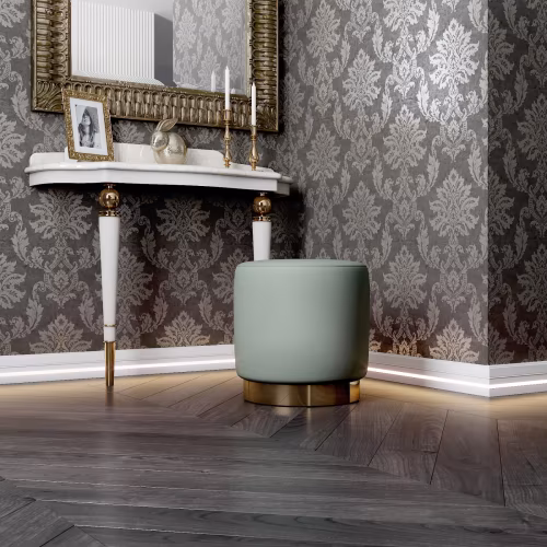 Плинтус МДФ под покраску Evrowood PN 120 Led с подсветкой 2000×110×16