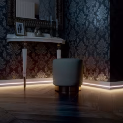 Плинтус МДФ под покраску Evrowood PN 120 Led с подсветкой 2000×110×16