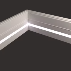 Плинтус МДФ под покраску Evrowood PN 120 Led с подсветкой 2000×110×16
