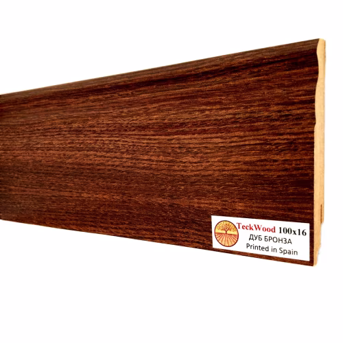 Плинтус МДФ ламинированный TeckWood дуб Бронза 2150×100×16