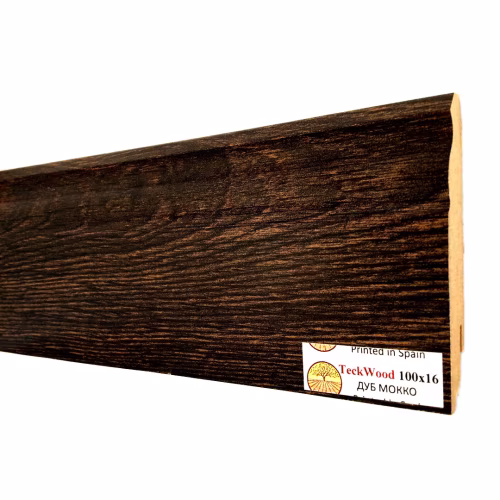 Плинтус МДФ ламинированный TeckWood Дуб Мокко Oak Mocco 2000×100×16
