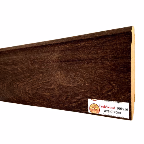Плинтус МДФ ламинированный TeckWood дуб Стронг 2150×100×16