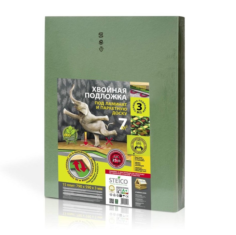 Подложка хвойная Steico 3 мм