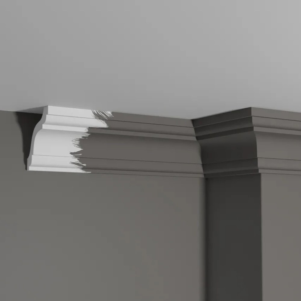 Потолочный плинтус под покраску Decor-Dizayn DD44 2000×73×76