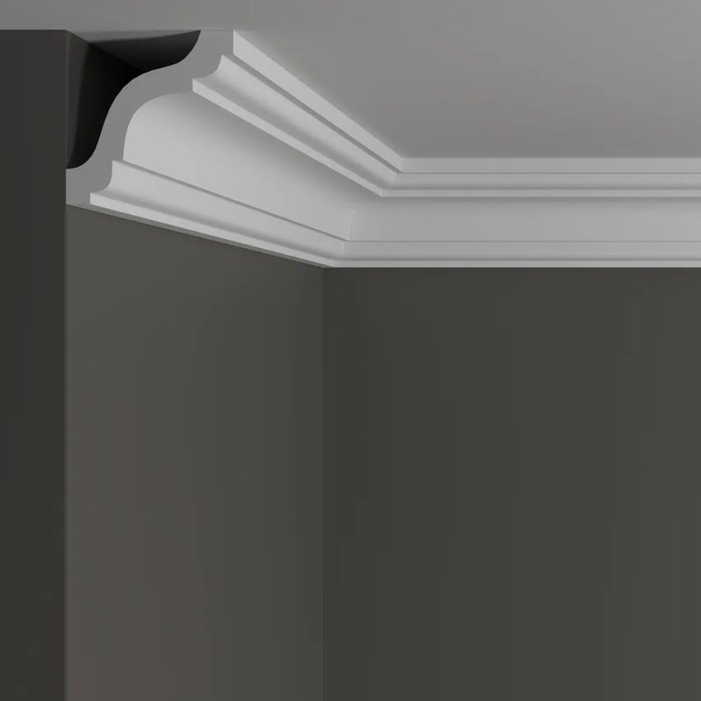 Потолочный плинтус под покраску Decor-Dizayn DD44 2000×73×76