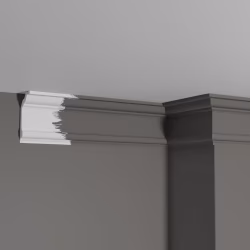 Потолочный плинтус под покраску Decor-Dizayn DD502 2000×40×80