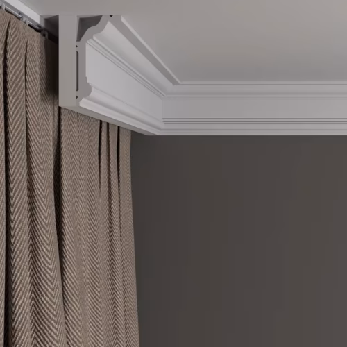 Потолочный плинтус под покраску Decor-Dizayn DD502 2000×40×80