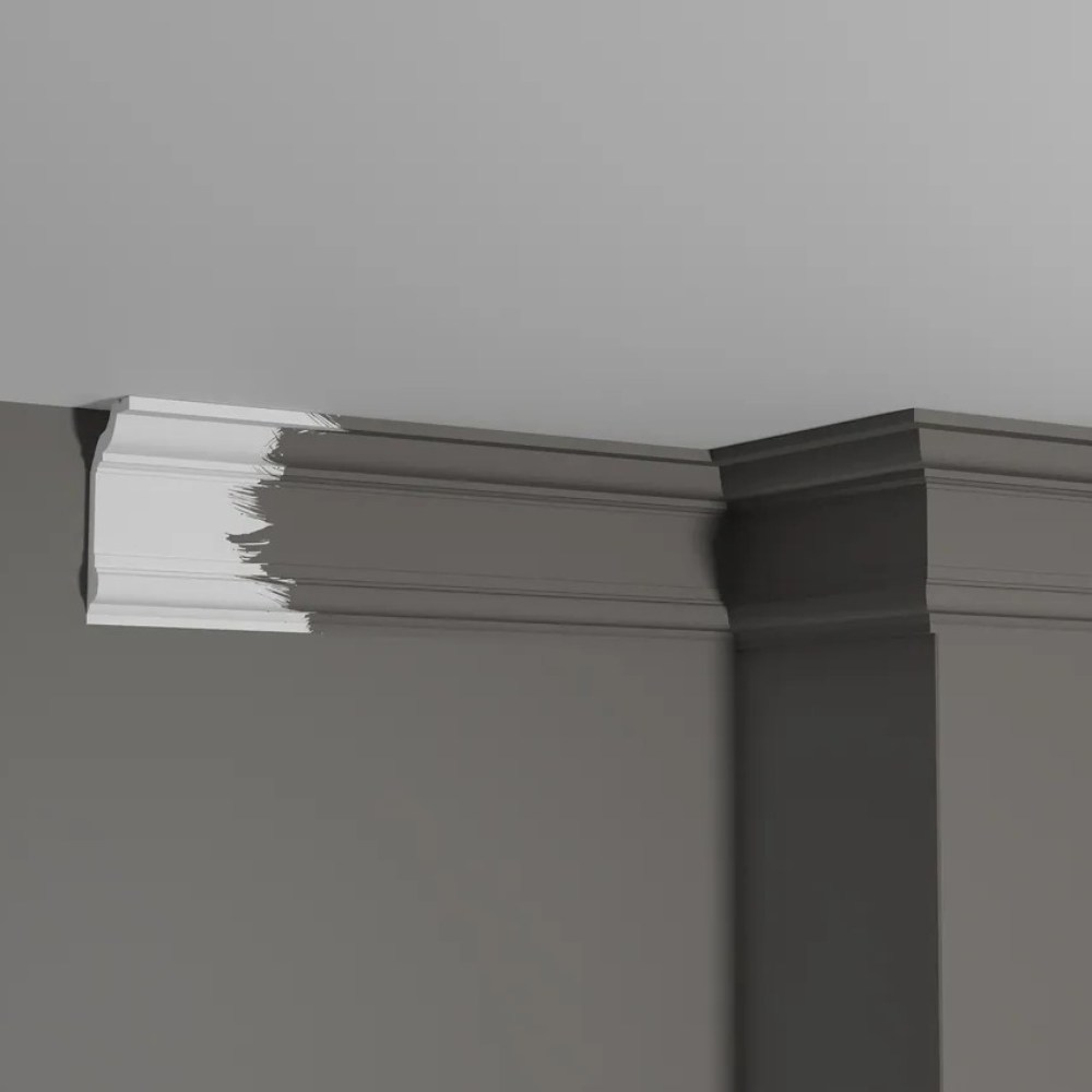 Потолочный плинтус под покраску Decor-Dizayn DD502 2000×40×80