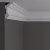 Потолочный плинтус под покраску Decor-Dizayn DD503 2000×50×100