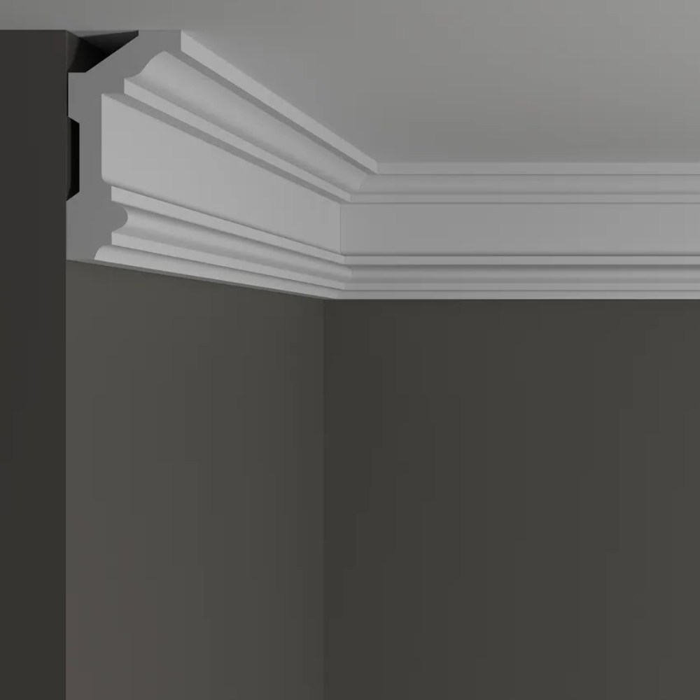 Потолочный плинтус под покраску Decor-Dizayn DD503 2000×50×100