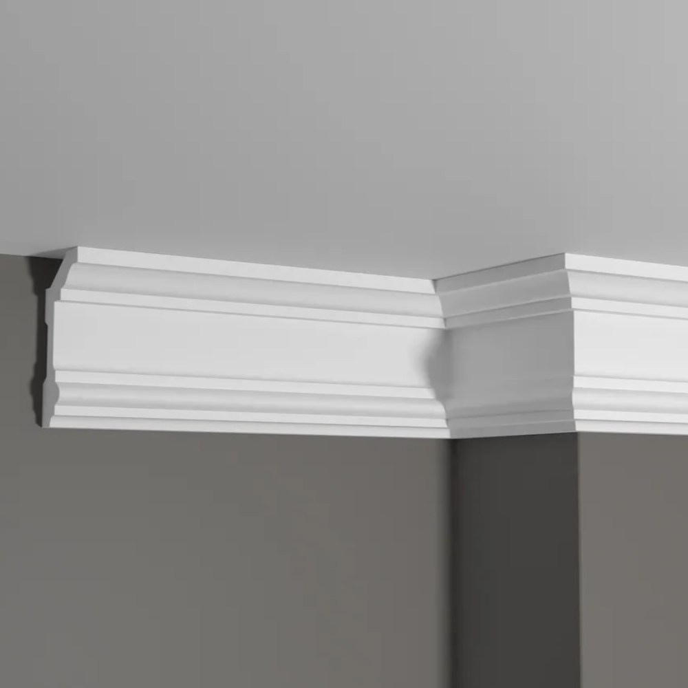 Потолочный плинтус под покраску Decor-Dizayn DD503 2000×50×100