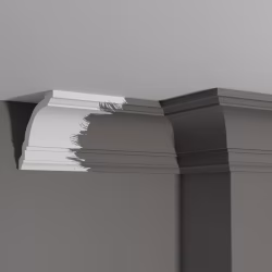 Потолочный плинтус под покраску Decor-Dizayn DD16 2000×122×100