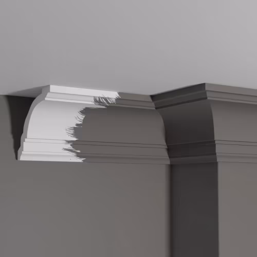 Потолочный плинтус под покраску Decor-Dizayn DD16 2000×122×100