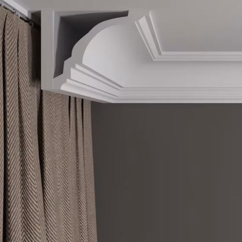 Потолочный плинтус под покраску Decor-Dizayn DD16 2000×122×100