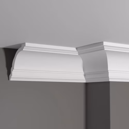 Потолочный плинтус под покраску Decor-Dizayn DD16 2000×122×100