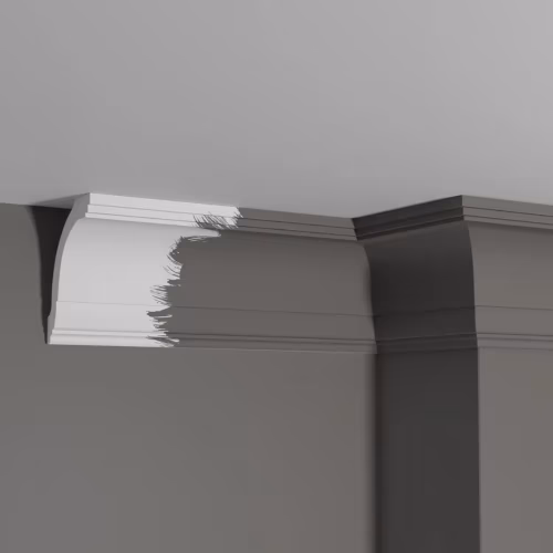 Потолочный плинтус под покраску Decor-Dizayn DD08 2000×77×100